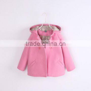 S16155A Wholesale Children Girls Winter Woolen Trench Coats photo-2