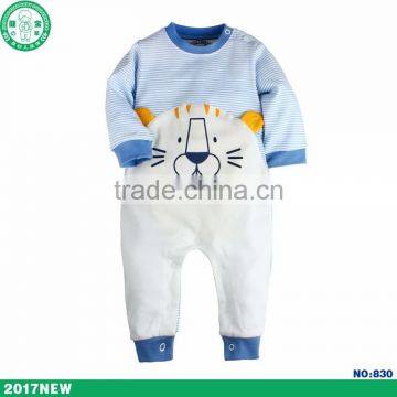 Baby Clothing - Embroidered Baby Romper Covering the footies