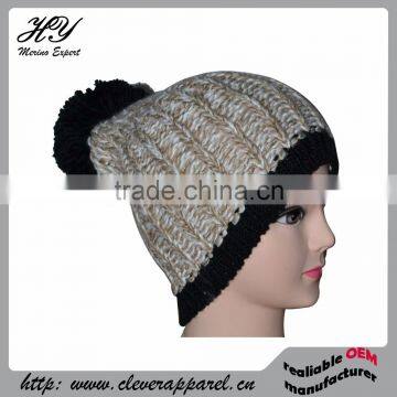 Best Selling Cheap Winter Pompom Knitted Hat photo-3