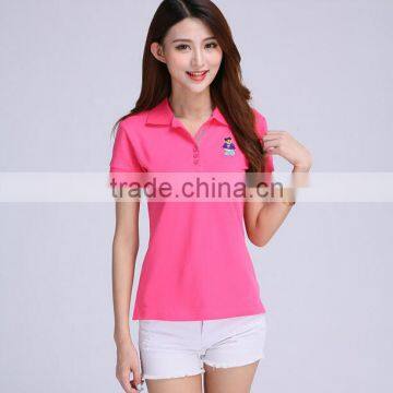 210 grams Fabric Weight and Short Sleeve Sleeve Style ladies pique polo shirts