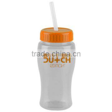 USA Made 18 oz Transparent Sports Bottle With Straw Lid - BPA/BPS-free, FDA Compliant and Comes With Your Logo photo-6