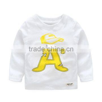 Wholesale Spring Cotton Long Sleeves Boys Kids Round Neck T-shirt photo-3