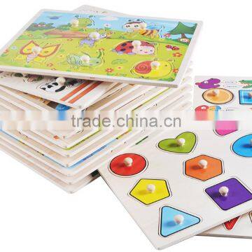2017 Toys Puzzle Wooden Toy Letters Puzzle Wooden Alphabet Learning Toy photo-2