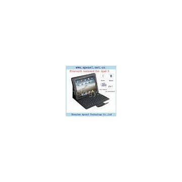 Dust Perfect Silicone Foldable Space Saving Ipad Carrying Case with Bluetooth Keyboard