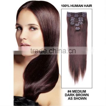 Alibaba hot sale products cheap remy clip in hair extension wholesale