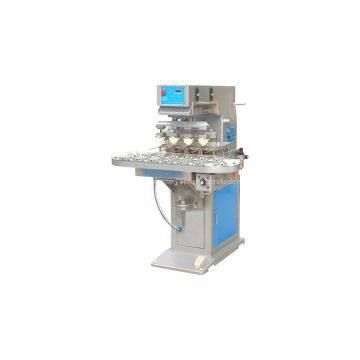 Economical 4 Color Pad Printing Machine with Conveyer