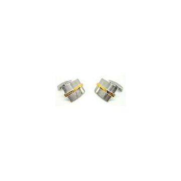 Sand and light Gentleman Mens Gold Cufflinks / white gold cufflinks