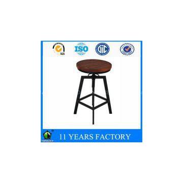Metal Black Height Adjustable Swivel Indoor And Outdoor Bar Stools On Sale