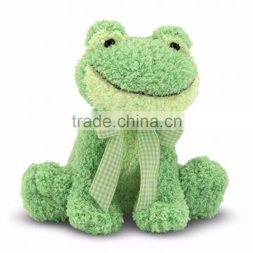 Soft Green Froggy Stuffed Animal Toy with Sound Chip for Baby