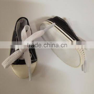 Wholesale mini cute 18 inch black doll shoes