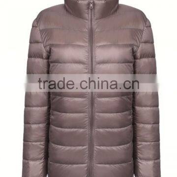 2017 Windproof Ultra Thin Foldable Women Winter Down Jacket