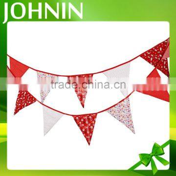 NO MOQ Polyester Cotton Christmas Flag Bunting for Party Decoration photo-4