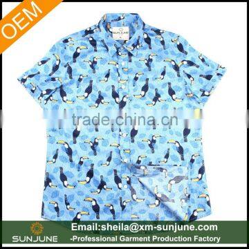 Wholesale custom printed hawaiian shirt sublimation