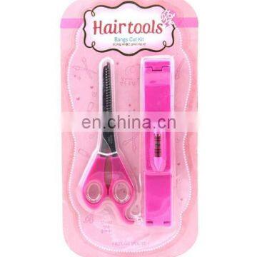 Hair Tools Bangs Cut Kit Hair Clip and Scissors