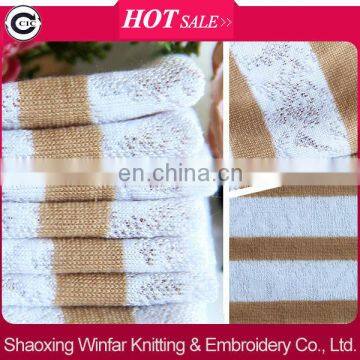 T/C LACE STRIPE KNIT FABRIC