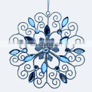 2013 fashion Christams metal snowflake hanging decoration