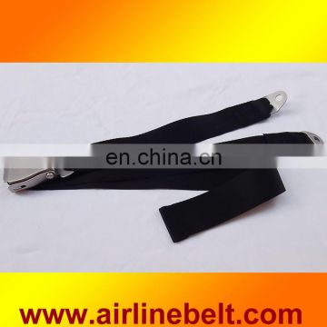 Full stainless steel aircraft buckle 2 point safety seat belt