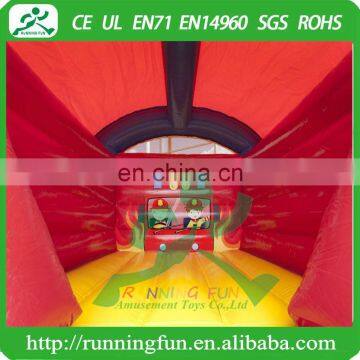 Indoor Mini Inflatable Fireman Bouncy House With Roof photo-3