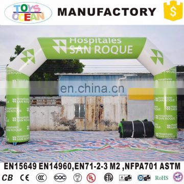 Giant PVC advertising inflatable finish line arch with logo printing customized made