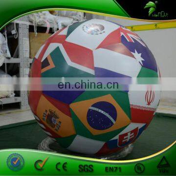 Soccer Shape Inflatable Double Layer Flag Balloon