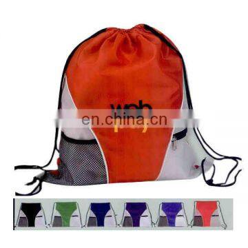 420D Polyester drawstring bags backpack beach bags