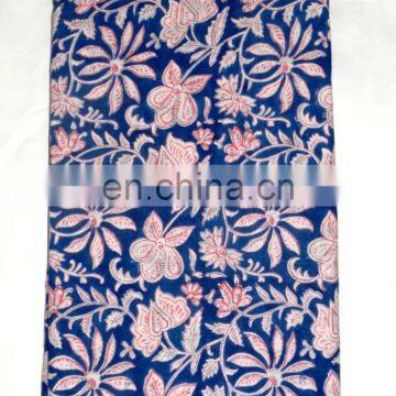 Indian Hand Block Cotton Print Fabric Dressmaking Sewing Craft Material Cotton Fabric