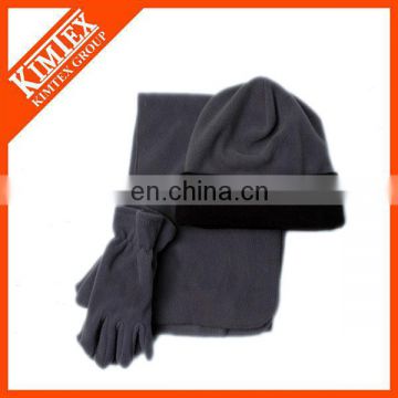 Wholesale fleece hat scarf and glove set