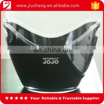 High quality black acrylic ice bucket for party