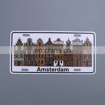 Decorate retro Customized Logo Car Number License Plate