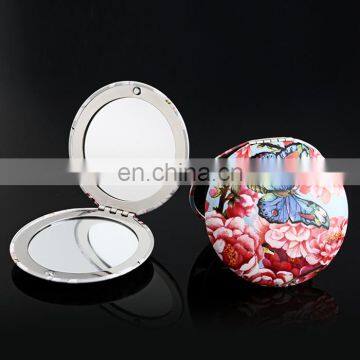 2017 best selling durable metal compact cosmetic mirror