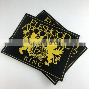 High quality apparel accessory cotton woven patch/ eng woven labels for garment