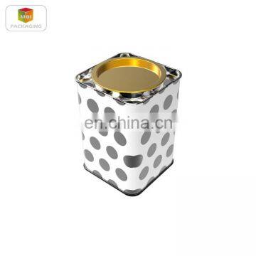 Popular Square Metal Tea Tin Can / candy/ Coffee Tin Box