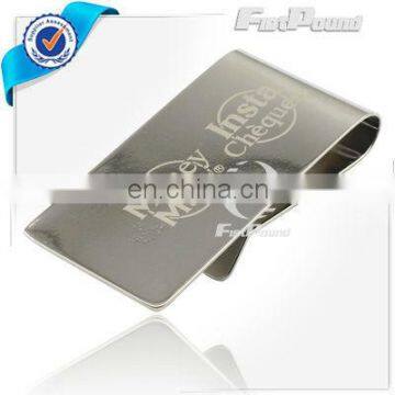 Stainless Steel Money Clips with Logo Laser Engraved