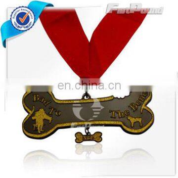 Bone shape dog medal