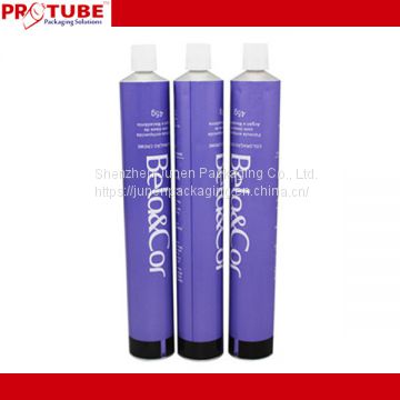 OEM Customised Hair Color Cream Soft Aluminum Packaging Tube with Plastic Screw Cap