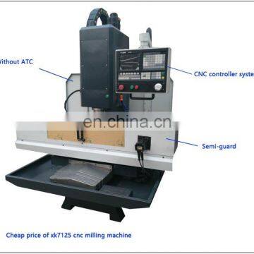XK7125 Small 3 Axis High Speed Precision Cnc Milling Machine Metal photo-4
