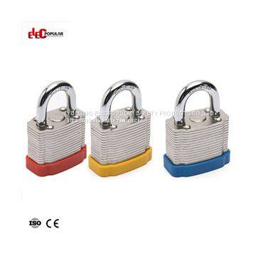 19mm Laminated Steel Shackle Safety Padlocks EP-8561 Metal Body Padlock photo-5