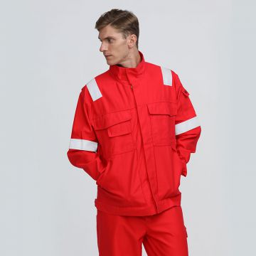 Affordable and durable men' s flame retardant jacket