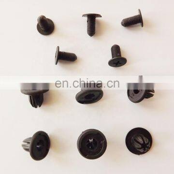 100pcs Auto Car Door Fender 10.2mm Hole Push Plastic Rivets Retainer Clips Black