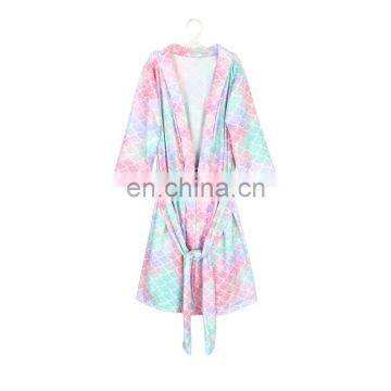 Pink Flower Mommy Robe for Maternity Nursing Robe Bridesmaid Kimono Sleepwear photo-3