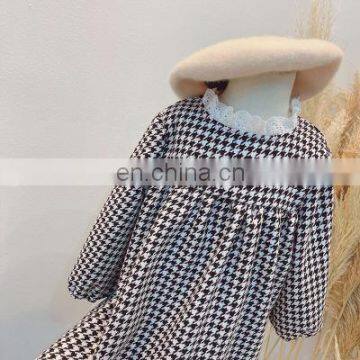 Girls Skirt 2020 Autumn Style Western Style Plaid Classic Temperament Dress