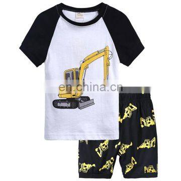 Baby Boys and Girls Dinosaur Print Outfits Children Stripe Top+shorts 2pcs Summer Body Suit Kids Clothing Sets photo-4