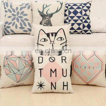 English Alphabet Geometric Pattern Car Sofa Bed Fashion Cushion photo-7