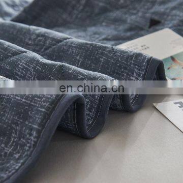 2020 Summer New Product 100% Polyester Aloe Cotton Reactive Printing Floral Multi Size Various Design Summer Quilt Blanket photo-5