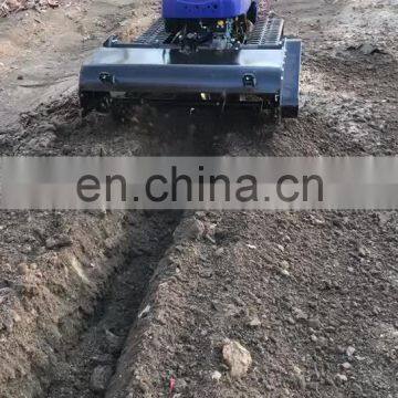 new designed agricultural machinery and equipment remote control mini crawler cultivator for sale