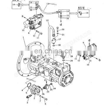 FOMI Hot Sale HPV160 Hydraulic Pump PC400-5  MainPump 708-27-02024 708-27-04021 For Excavator