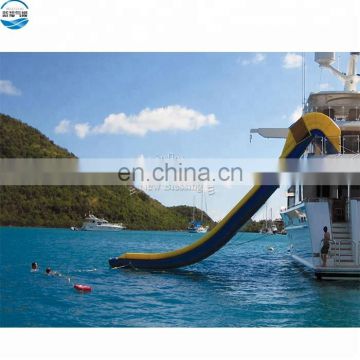 High quality inflatable yacht slide, inflatable floating trampoline water slide on pool for boat