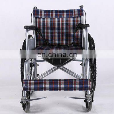 Portable wheelchair wholesalers Lightweight portable handicapped steel wheelchair