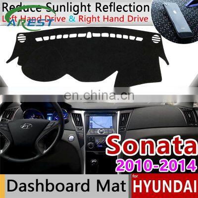 for Hyundai Sonata 2010 2011 2012 2013 2014 YF Anti-Slip Mat Dashboard Cover Pad Sunshade Dashmat Protect Carpet Car Accessories