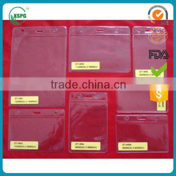 Custom clear pvc card sleeve of various types